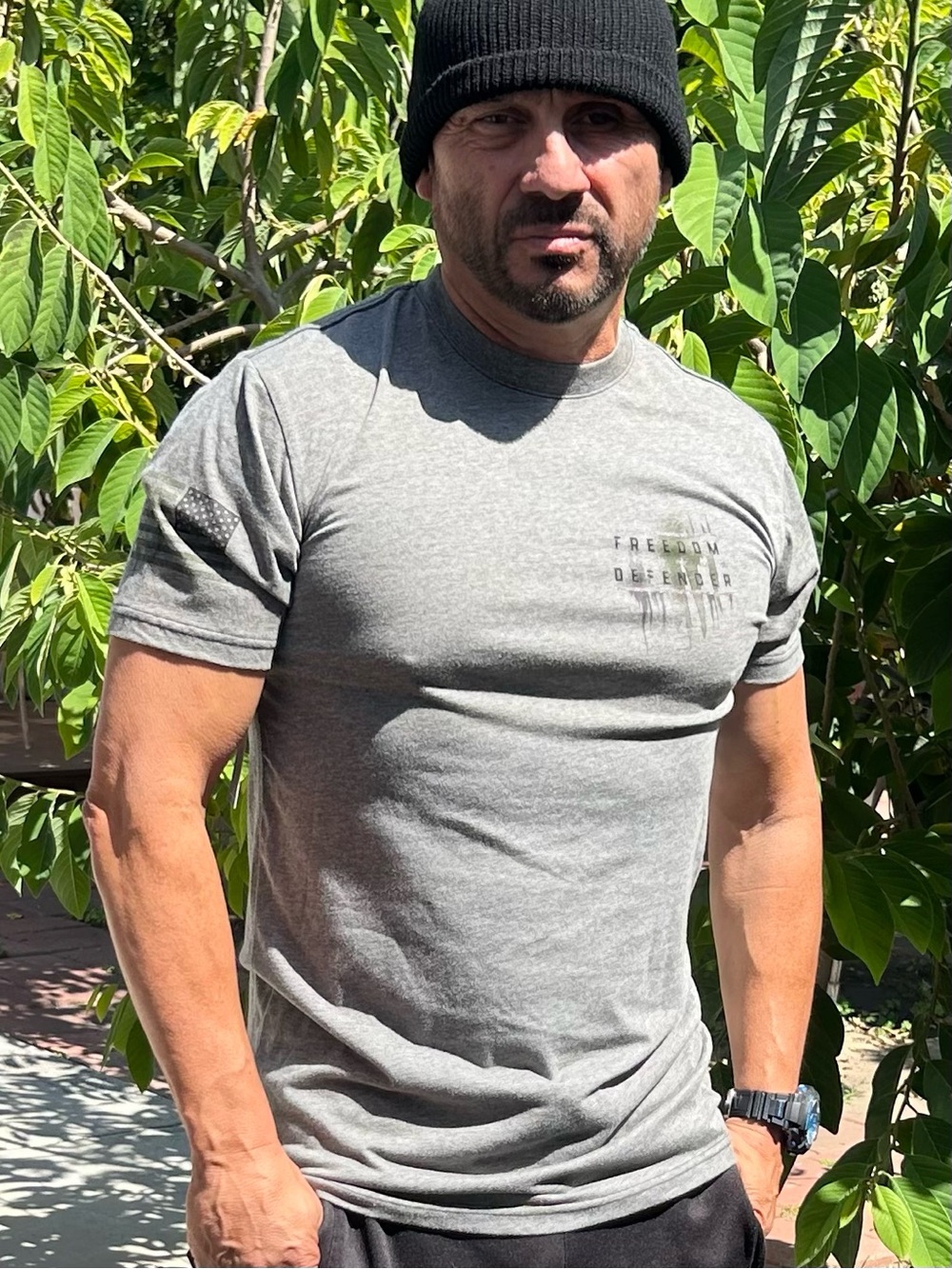Affliction Men's Gray Short Sleeve Graphic Tee